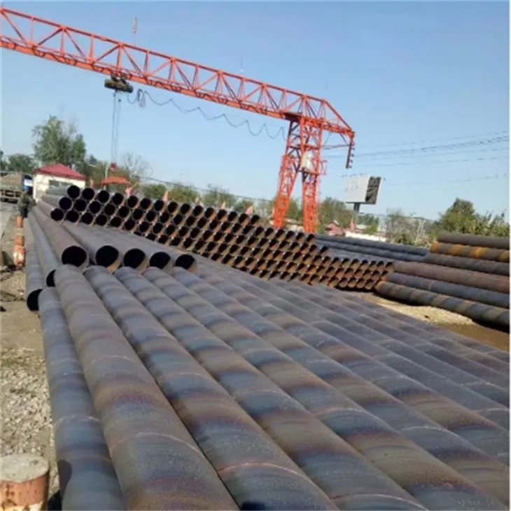 X42 X52 কার্বন সর্পিল ঢালাই ইস্পাত পাইপ